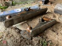 2 WOOD PLANES & BOX OF DRILL BITS - 6