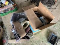 LRG QTY OF SAND PAPER, SANDING BELTS ETC - 10