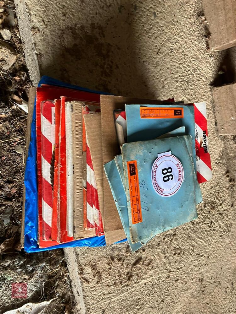LRG QTY OF VARIOUS CIRCULAR SAW BLADES