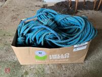 BOX OF VARIOUS ROPES
