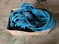 BOX OF VARIOUS ROPES - 2
