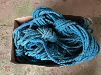 BOX OF VARIOUS ROPES - 3