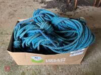 BOX OF VARIOUS ROPES - 4