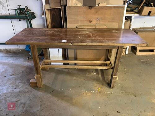 WOODEN WORKSHOP TABLE