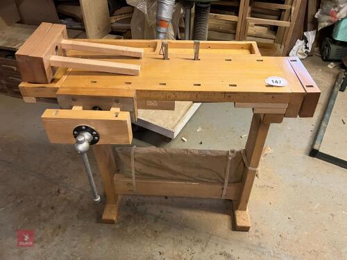 WOODEN WORKSHOP TABLE