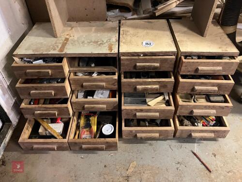 2 SET OF WOODEN WORKSHOP DRAWS
