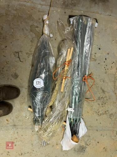 RABBITING LONG NET WITH STAKES