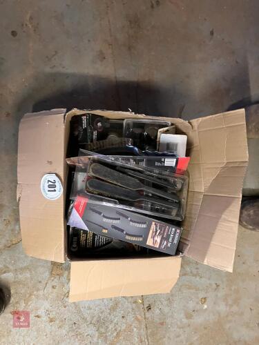BOX OF WIRE BRUSHES, ETC