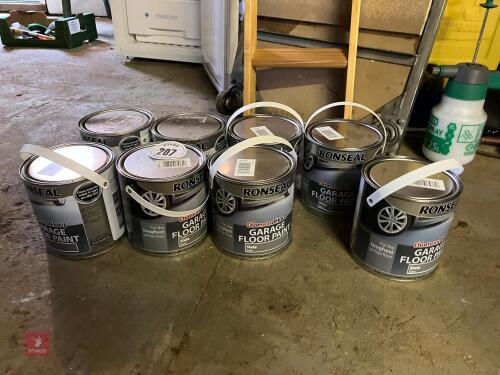 8 X 2.5LTR CANS OF SLATE SATIN PAINT