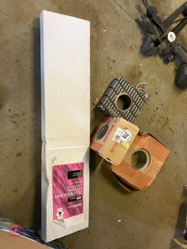 3 REELS OF ELECTRIC CABLE & STRIP LIGHTS
