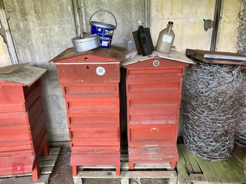 2 BEE HIVES