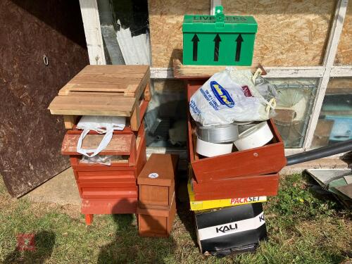 LRG QTY OF BEE KEEPING EQUIPMENT
