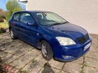 TOYOTA COROLLA T3 3 DOOR 1.6 PETROL