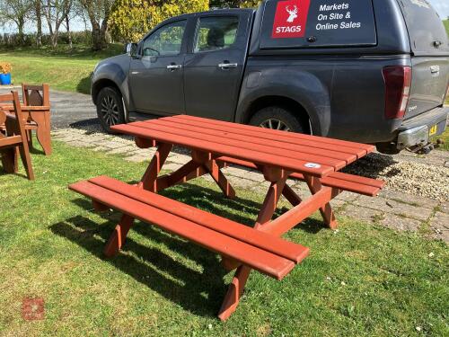 WOODEN PICNIC TABLE