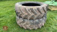 PAIR OF CONTINENTAL 520/70/R38 TYRES - 2