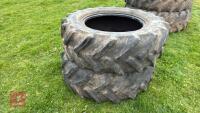 PAIR OF CONTINENTAL 420/70 R28 TYRES - 2