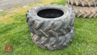 PAIR OF CONTINENTAL 420/70 R28 TYRES - 5