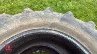 PAIR OF CONTINENTAL 420/70 R28 TYRES - 15