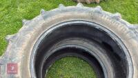 PAIR OF CONTINENTAL 420/70 R28 TYRES - 16