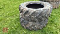 PAIR OF CONTINENTAL 420/70 R28 TYRES - 17