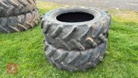 PAIR OF CONTINENTAL 420/70 R28 TYRES - 19