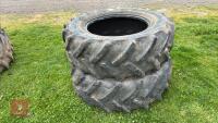 PAIR OF CONTINENTAL 420/70 R28 TYRES - 20