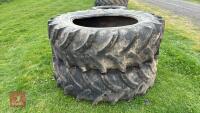 PAIR OF KLEBER 20.8 R42 TYRES - 3