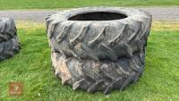 PAIR OF KLEBER 20.8 R42 TYRES - 5