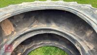 PAIR OF KLEBER 20.8 R42 TYRES - 8