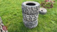 4 X 25 X 10-12 ATV TYRES - 2