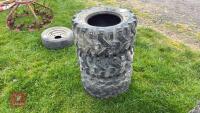 4 X 25 X 10-12 ATV TYRES - 3