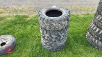 4 X 25 X 10-12 ATV TYRES - 4