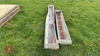 2 GROUND FEED TROUGHS - 2