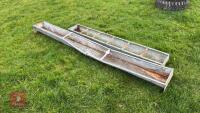 2 GROUND FEED TROUGHS - 4