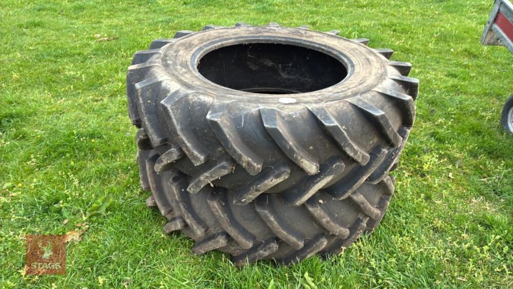 PAIR 16.9 R30 TRACTOR TYRES