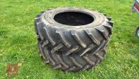 PAIR 16.9 R30 TRACTOR TYRES
