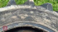 PAIR 16.9 R30 TRACTOR TYRES - 6