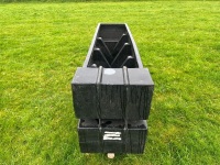 2 X 1.9M PLASTIC WATER TROUGHS - 4