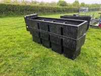 2 X 1.5M PLASTIC WATER TROUGHS