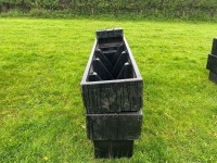 2 X 1.5M PLASTIC WATER TROUGHS - 2