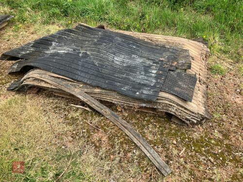 PALLET OF RUBBER MATS (M)