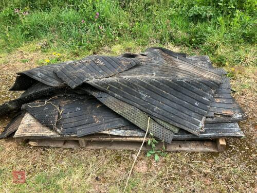 PALLET OF RUBBER MATS (N)