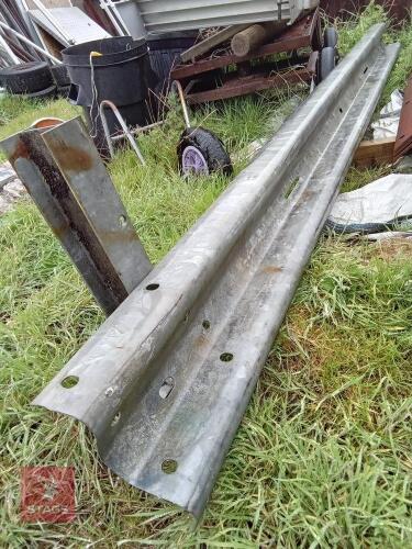 GALVANISED CRASH BARRIER AND STANCHION