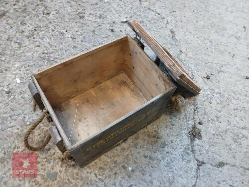 2 VINTAGE AMMO BOXES
