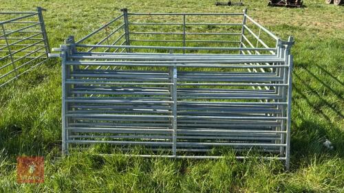 10 X 6' GALVANISED SHEEP HURDLES