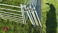 10 X 6' GALVANISED SHEEP HURDLES - 10