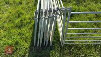 10 X 6' GALVANISED SHEEP HURDLES - 8