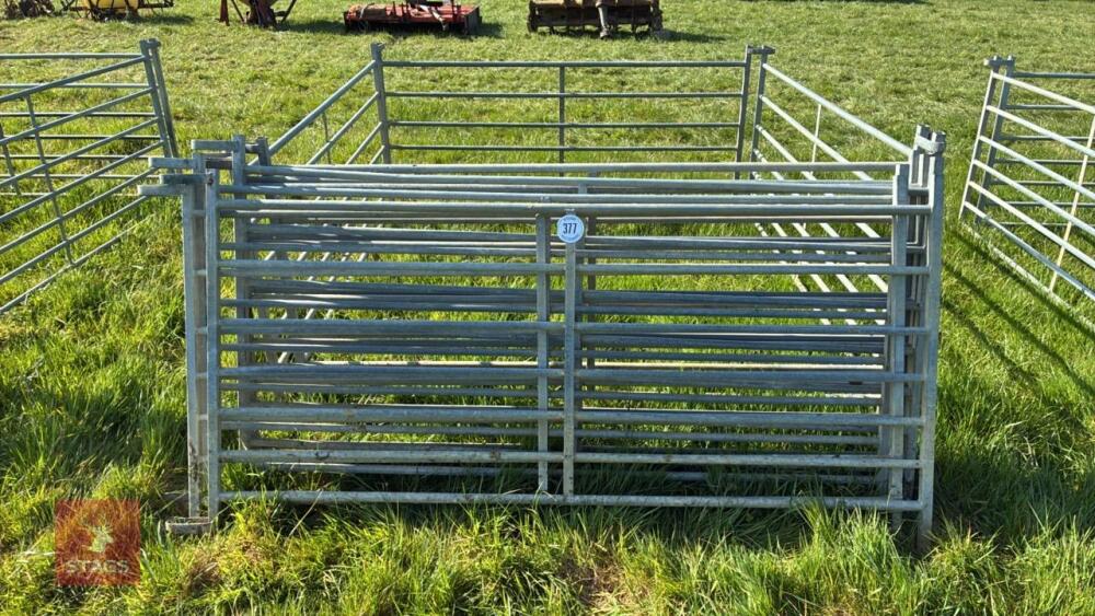 10 X 6' GALVANISED SHEEP HURDLES