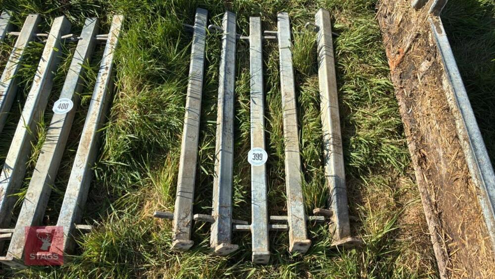 5 GALVANISED CONNECTING POSTS