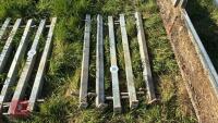 5 GALVANISED CONNECTING POSTS - 2